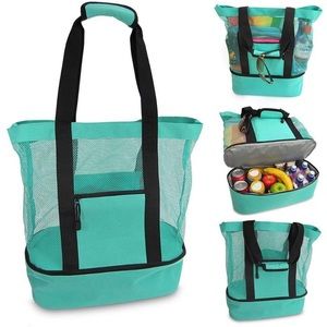 Bags - Elever teal mesh beach tote Bags - Elever teal mesh beach tote